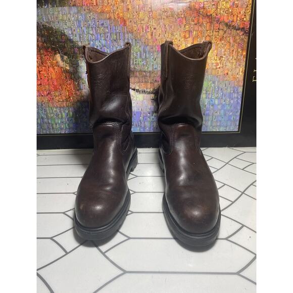 Red Wing Pecos 701 Steel Toe Boots Sz 10.5 B